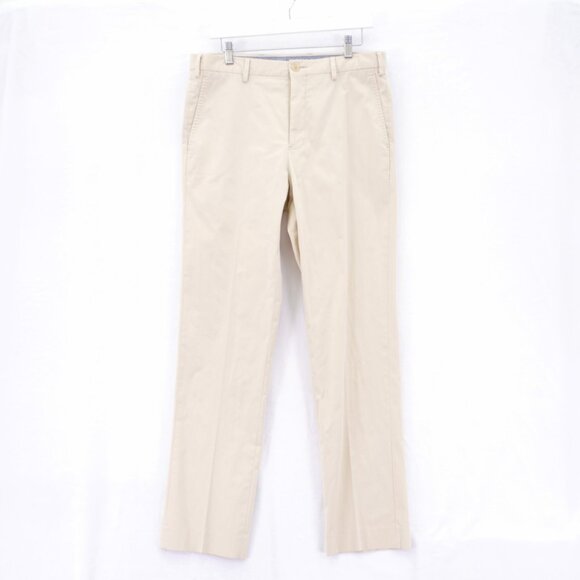 Hart Schaffner Marx Cream Tan Cotton Mid Rise Chino Pants 34 / 32 Tagged 32 / 32 - Picture 1 of 6